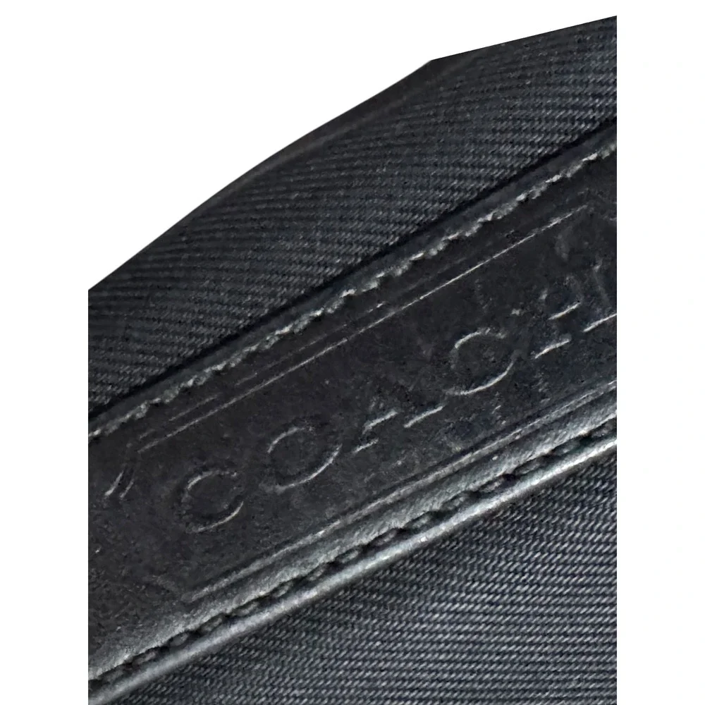 Coach Y2K VTG Mercer Demi 7407 black nylon mini shoulder bag clutch purse